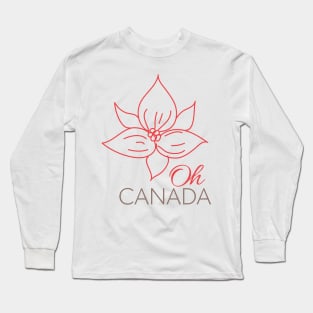 Oh, Canada Trillium Long Sleeve T-Shirt